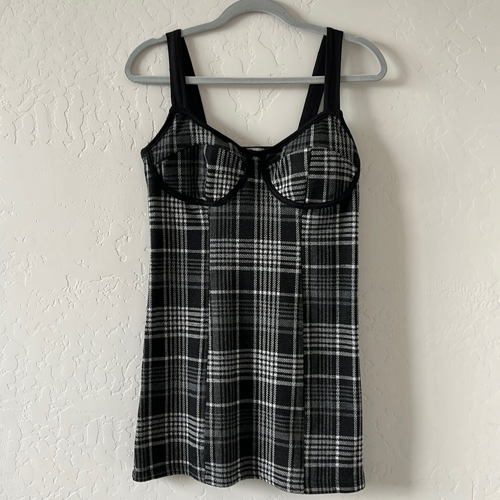 Plaid Mini Dress